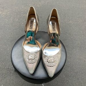 Badgley Mischka Embellished High Heel Pumps